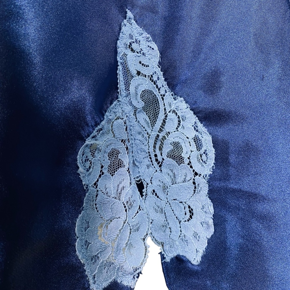 Vintage Blue Slip Dress Lingerie - Picture 3 of 6